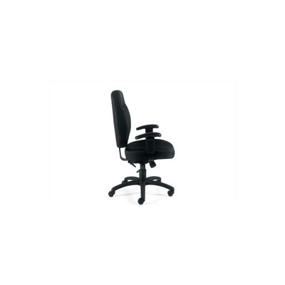 Offices To Go Mid-Back Fabric Office Chair with Arms