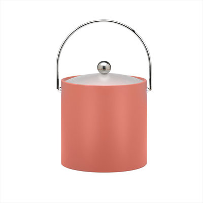 Bartender's Choice Fun Colors 3 Qt Ice Bucket in Melon