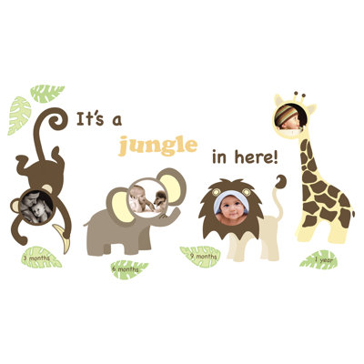 WallPops! Jungle and Friends Photo Frame