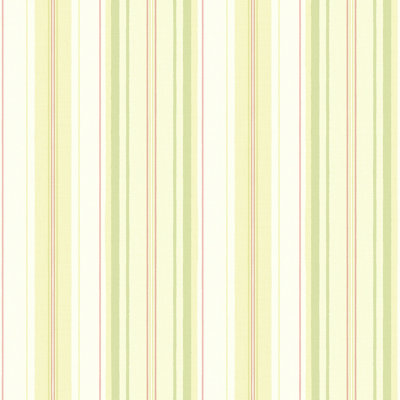 Willow Cottage Stripe Wallpaper in Pastel