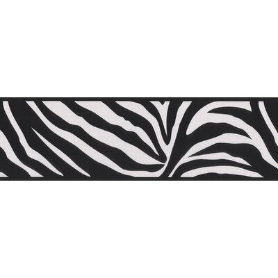 Zebra Turquoise Collection Wall Paper Border for Sale | Wayfair