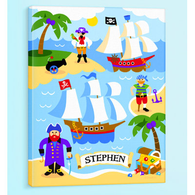 Pirates Personalized Canvas Art