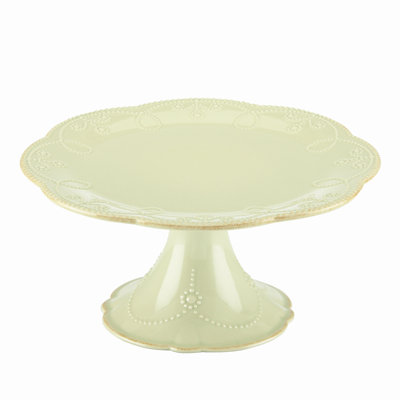 Lenox French Perle Medium Pedestal Cake Plate