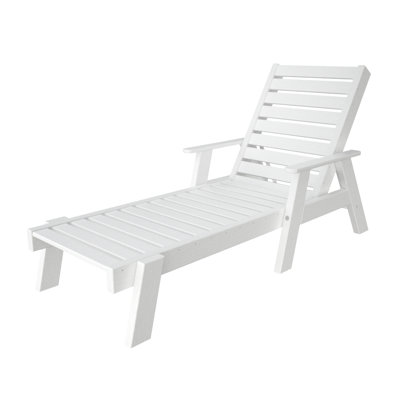 POLYWOOD&reg; Captain Chaise Lounge with Arms