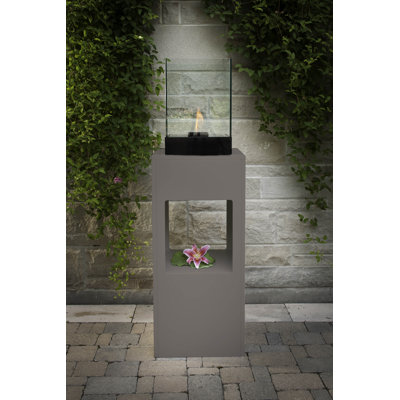 Decorpro Vertikal Bio Ethanol Fireplace Stand and Display Unit