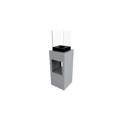 Decorpro Vertikal Bio Ethanol Fireplace Stand and Display Unit