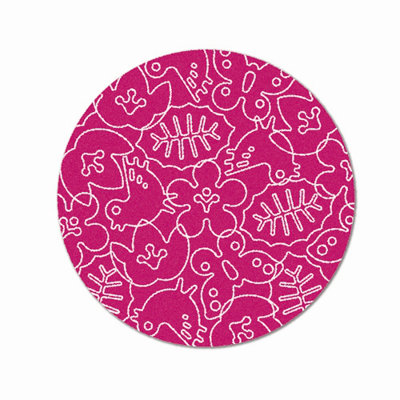 notNeutral Season White/Pink Kids Rug