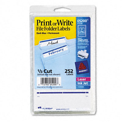 Avery Print or Write File Folder Labels