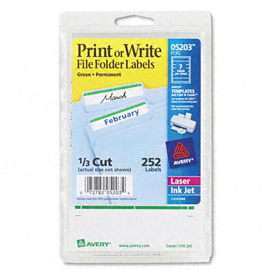 Avery Print or Write File Folder Labels