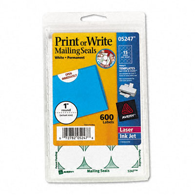Avery Print or Write Mailing Seals