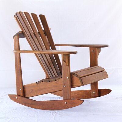 Hyre's Country Haven Signature Teak Adirondack Rocking Chair