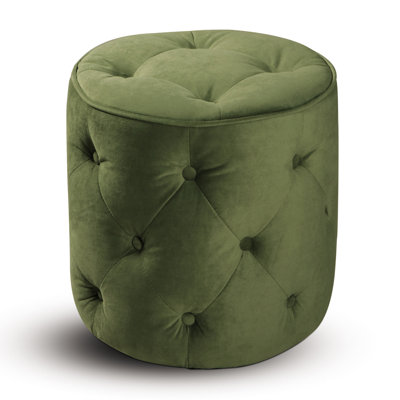 Ave Six Curves Fabric Ottoman