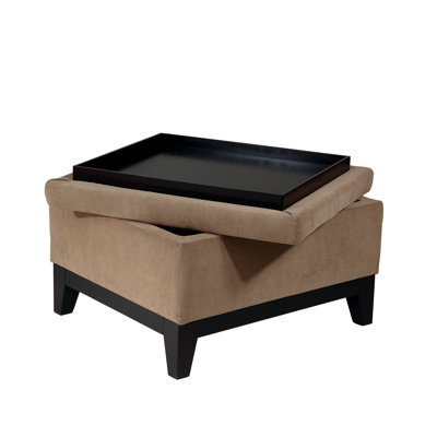 Ave Six Merge Fabric Ottoman