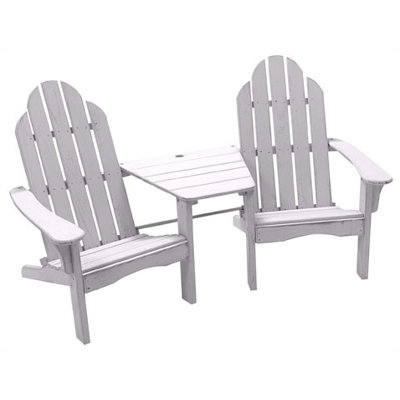 Great American Woodies Cottage Classic Tete-A-Tete Adirondack Chair