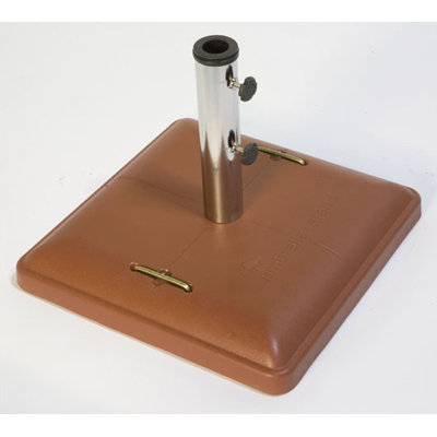 Green Corner Free Standing Square Concrete Umbrella Base
