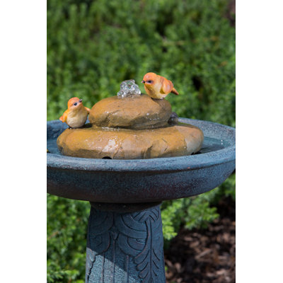 alfresco fountain bird bath outdoor
