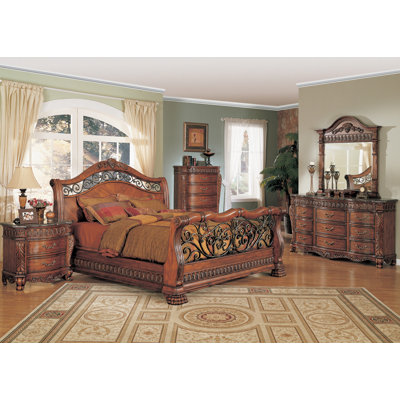 Nicholas Sleigh Bedroom Collection by Wildon Home ® -image