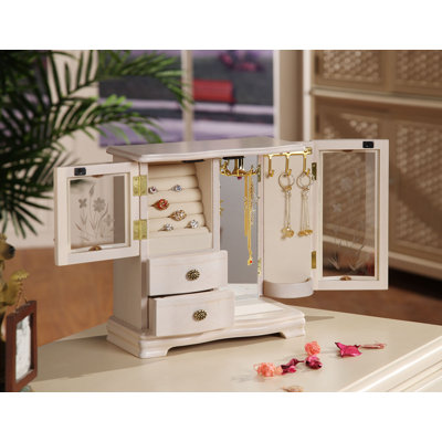 Wildon Home &reg; Classical Collection Two Dual Case Jewelry Box in Cream