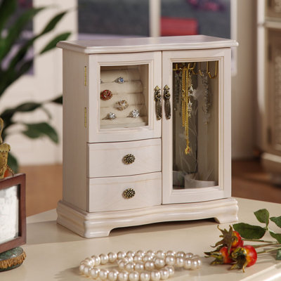 Wildon Home &reg; Classical Collection Two Dual Case Jewelry Box in Cream