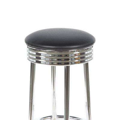 Wildon Home &reg; Ridgeway Soda Fountain Bar Table Set in Black