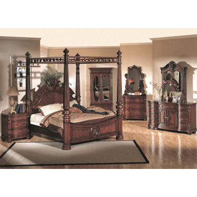 Corina King Four Poster Bedroom Collection by Wildon Home ® -image
