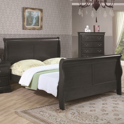 Louis Philippe Sleigh Bed by Wildon Home ® -image