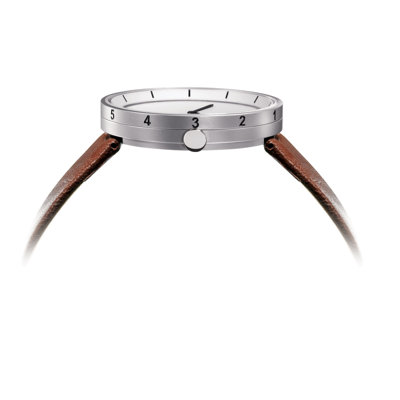 Alessi Out-Time Leather Watch