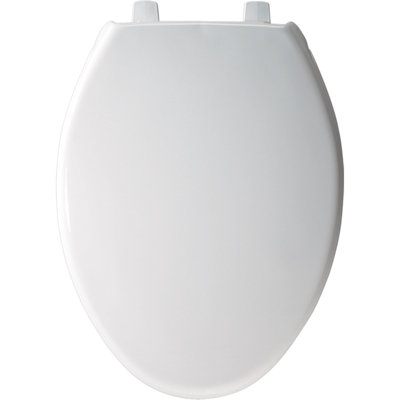 Bemis Elongated Solid Plastic Toilet Seat with STA-TITE and DuraGuard