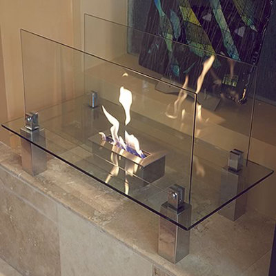 Fiero Free Standing Bio Ethanol Fireplace