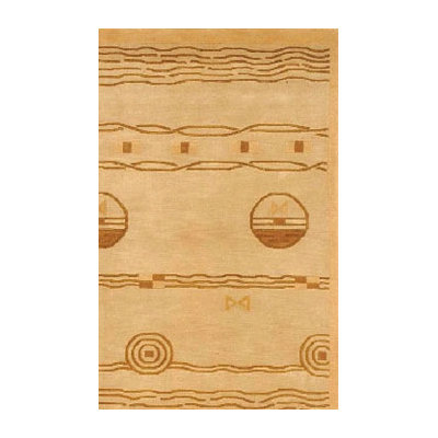 American Home Rug Co. Neo Nepal Gold/Brown Ocean Vibes Rug