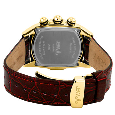JBW Men's Ceasar Leather Watch in Brown