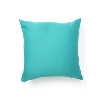 Solid Teal Square Pillow