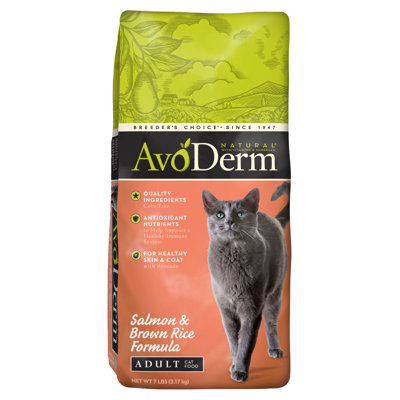 AvoDerm Natural Salmon and Brown Rice Corn Free Formula Cat Food