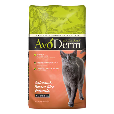 AvoDerm Natural Salmon and Brown Rice Corn Free Formula Cat Food