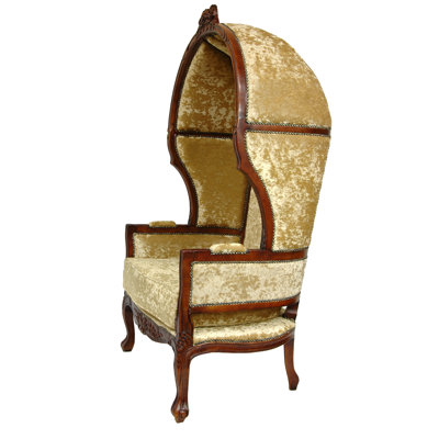 Oriental Furniture Queen Victoria Velvet Balloon Chair