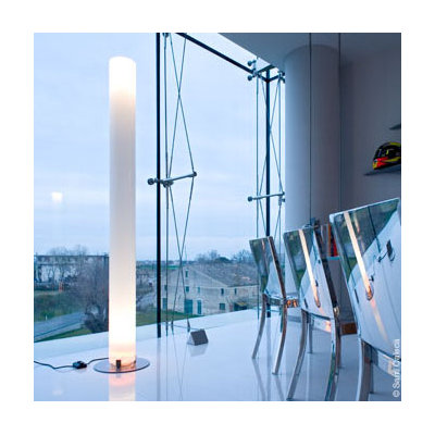 FLOS Stylos Floor Lamp in Silver