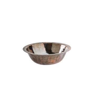 Black Nickel Hawthorne Hand Hammered Copper Bathroom Sink