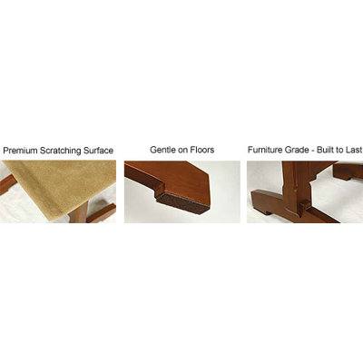 Mr. Herzher's Craftsman Series Double Seat Wooden Cat Perch