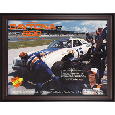 Mounted Memories NASCAR Framed 36" x 48" Daytona 500 Program Print