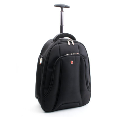 Merax Fly Over Rolling 15.4" Laptop Backpack in Black