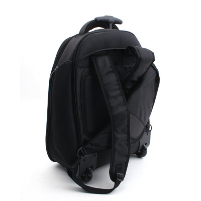 Merax Fly Over Rolling 15.4" Laptop Backpack in Black