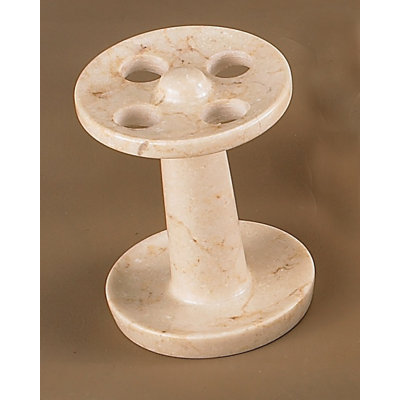 Champagne Marble Pedestal Tooth Brush Holder