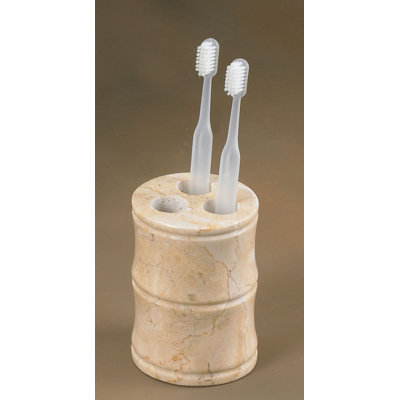 Champagne Marble Panda Tooth Brush Holder