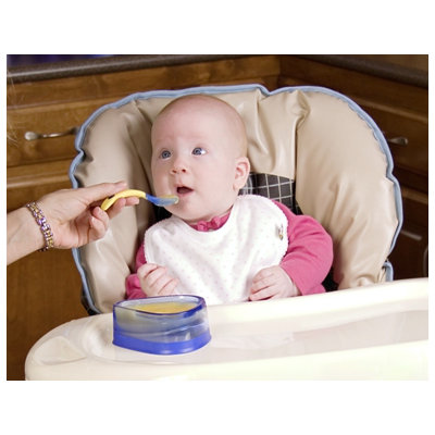 Baby Dipper Bowl, Spoon and Fork Set in Blue