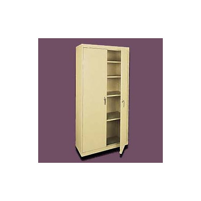 Sandusky Cabinets Valueline Tall Mobile Storage Cabinet with Four Fixed Shelves