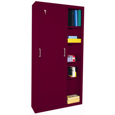 Sandusky Cabinets 72" Storage Cabinets with Sliding Door