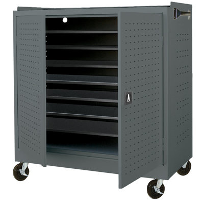 Sandusky Cabinets Mobile Laptop Security Cabinet with Charging System