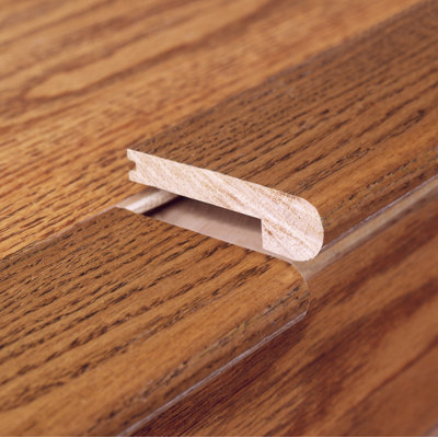 Moldings Online 78" Solid Hardwood Unfinished Cherry Stair Nose for 9/16" Floors