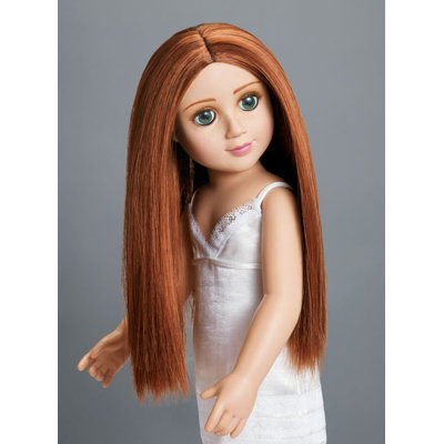 Carpatina Erin 18" Vinyl Slim Doll with Green Eyes and Red Hair