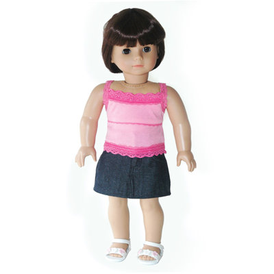 Carpatina American Girl Dolls Rendezvous Outfit with Skirt and Tank Top